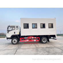 HOWO AWD off-road field construction mobile workshop truck